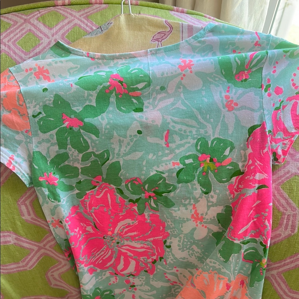 Lilly Pulitzer Girls Dress in Pink and Green - Picture 5 of 7